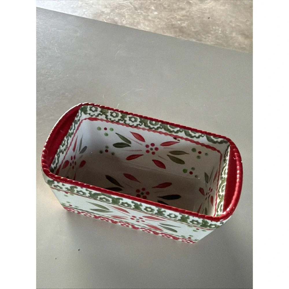 Temptations By Tara Christmas Holiday Gift 12oz Baking Mini Loaf Pan